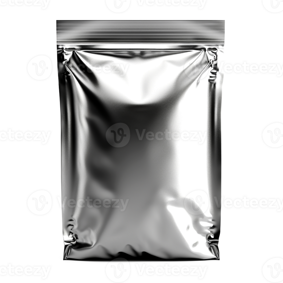 A Blank Foil Food Bag png