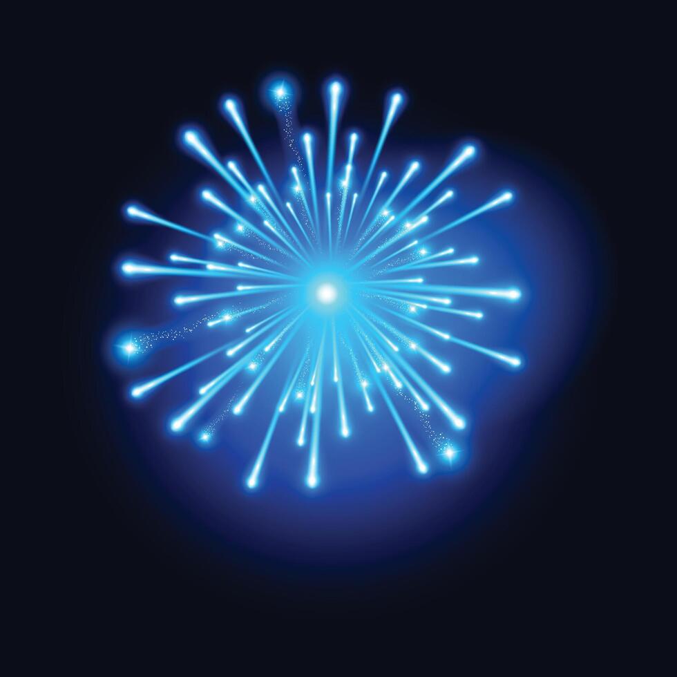 fire crackers light effect vector