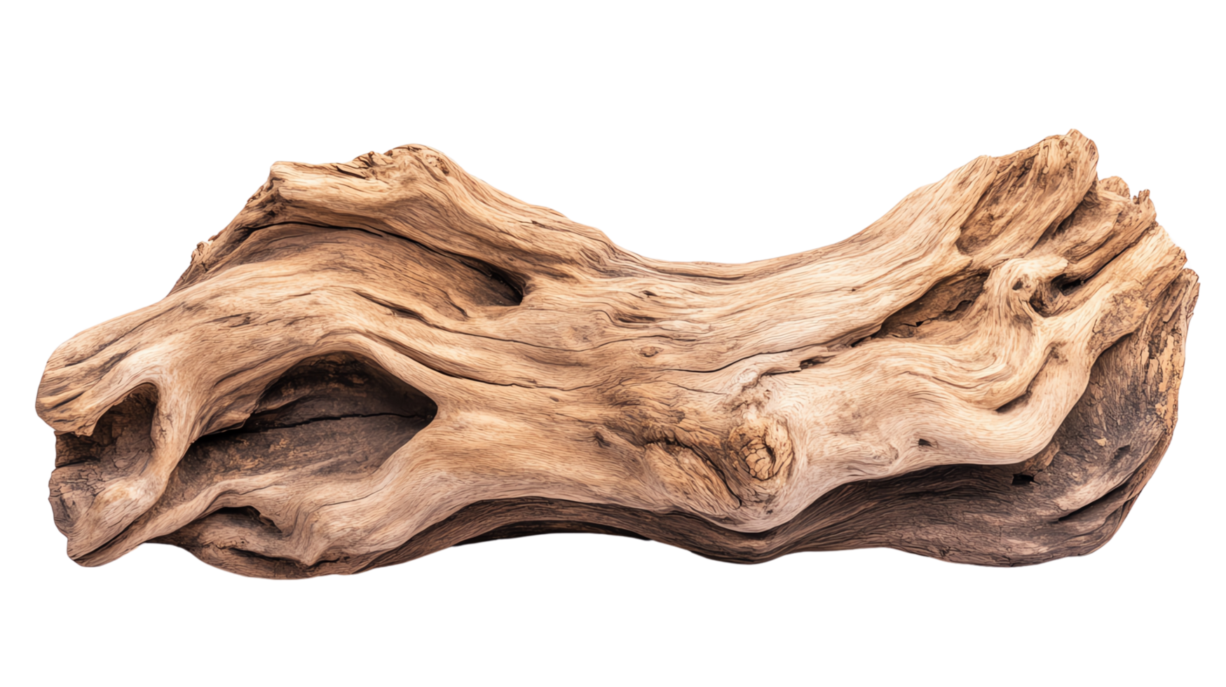 pieces of driftwood with intricate textures and shapes, perfect for rustic decor or nature-inspired art projects. png