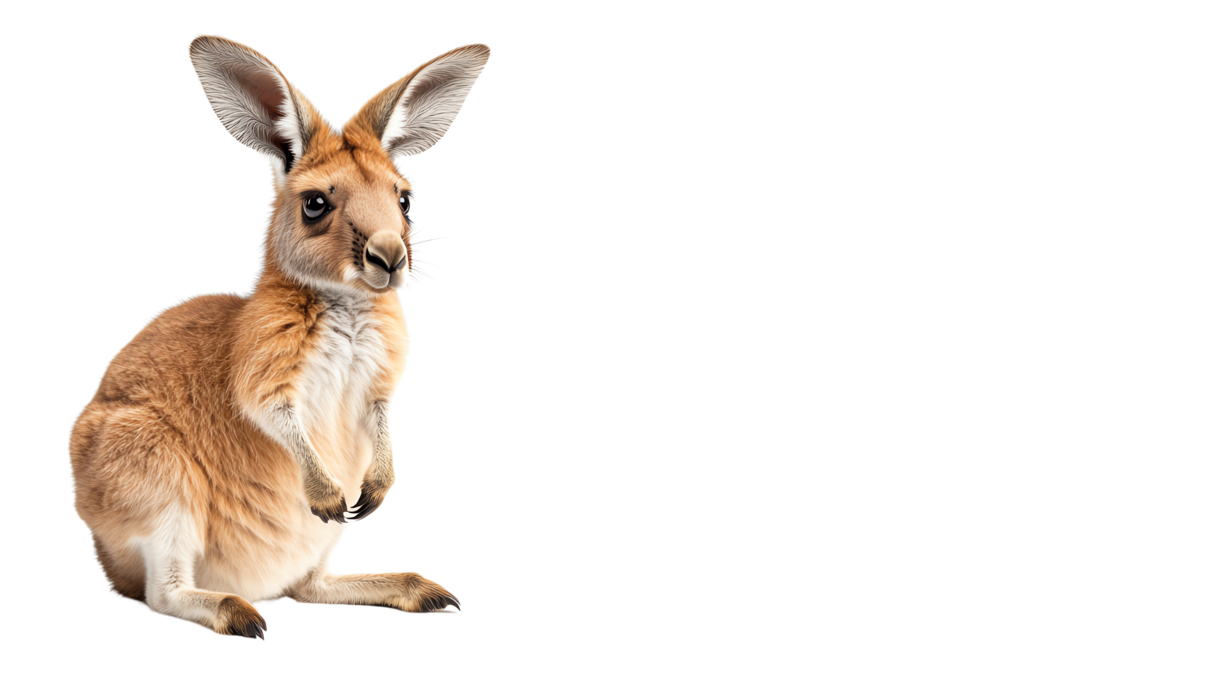 baby kangaroos against High-resolution animal portrait showcasing their expressive faces and detail. png