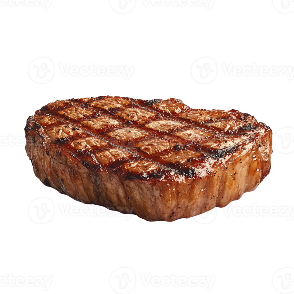 grilled steaks with perfect sear marks, ideal for BBQ and gourmet cuisine marketing. Delicious meat selection png