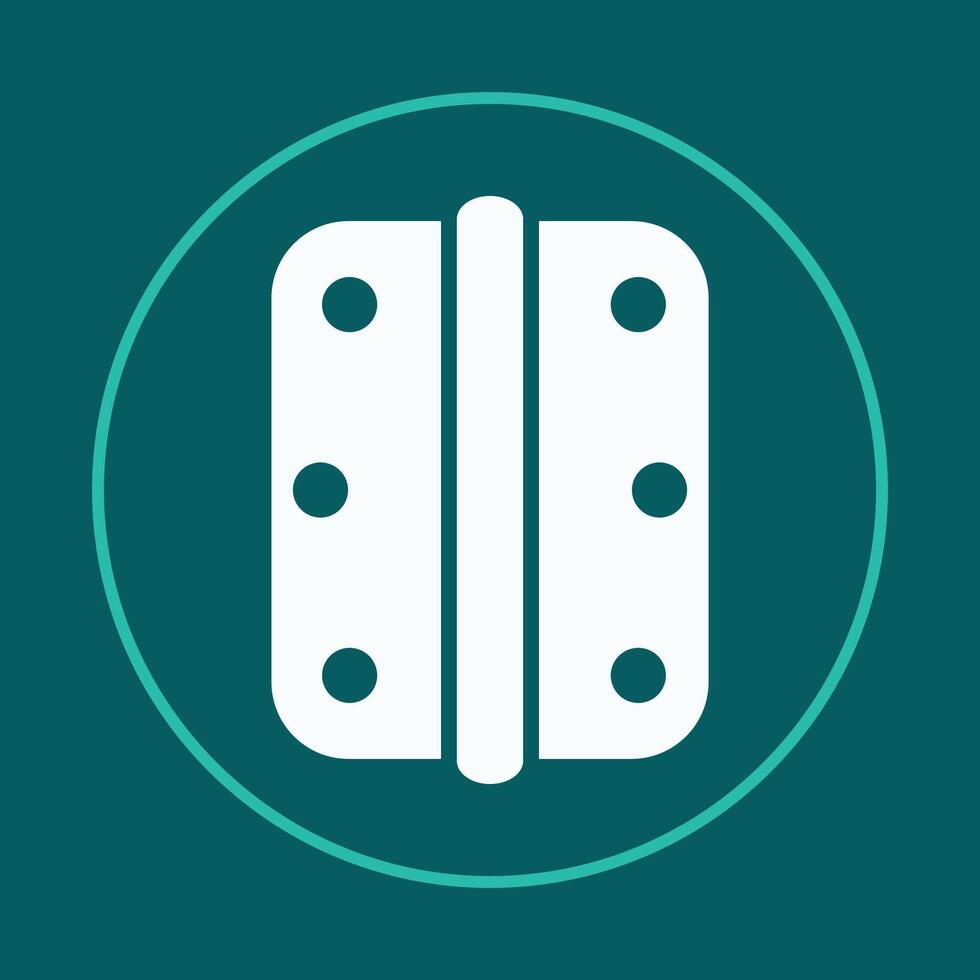 Door hinge trendy icon worthy abstract illustration colorful artwork beautiful design vector