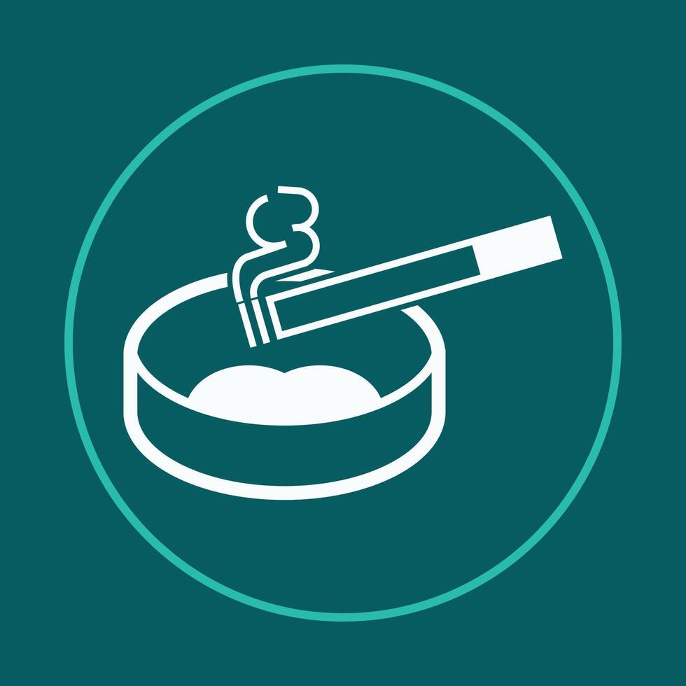 Cigarette trendy icon worthy abstract illustration colorful artwork beautiful design vector