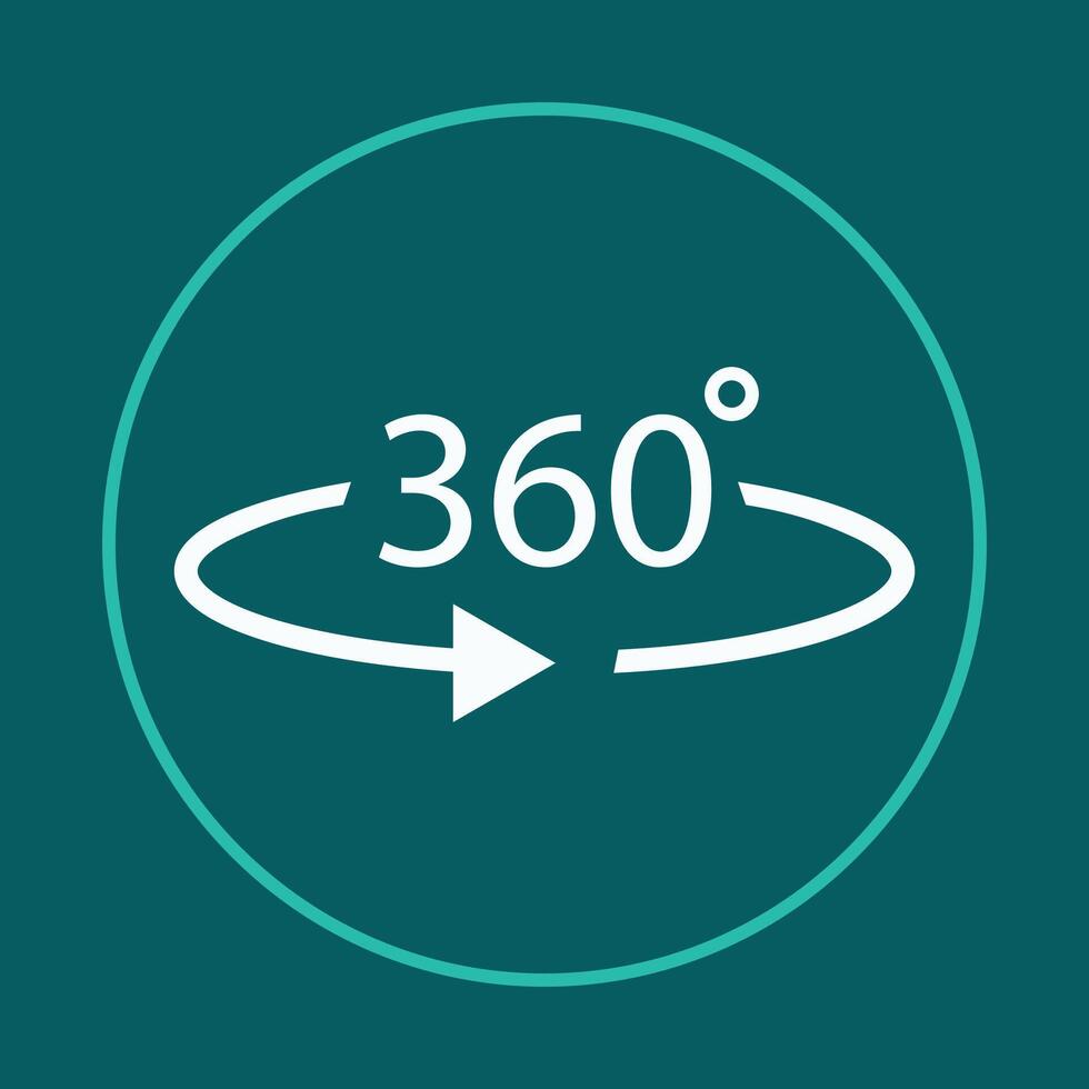 360 degree trendy icon worthy abstract illustration colorful artwork beautiful design vector