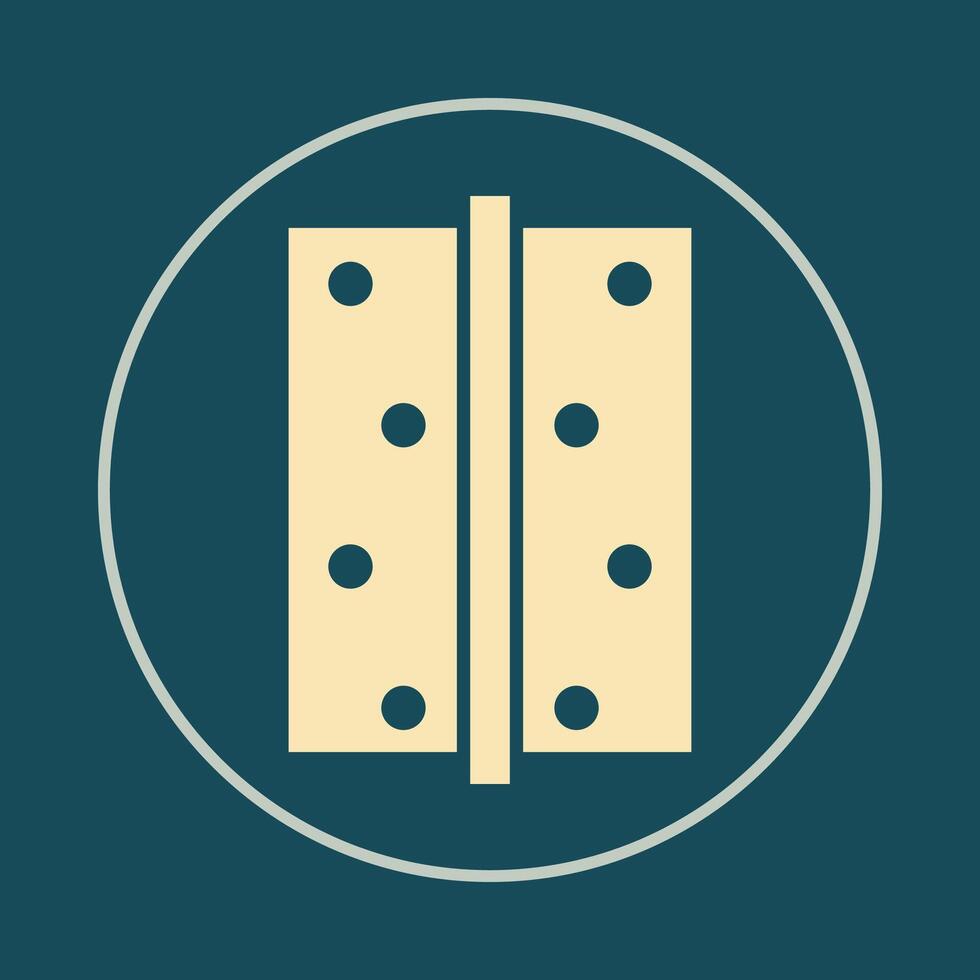 Door hinge trendy icon Ideal abstract illustration colorful artwork beautiful design vector
