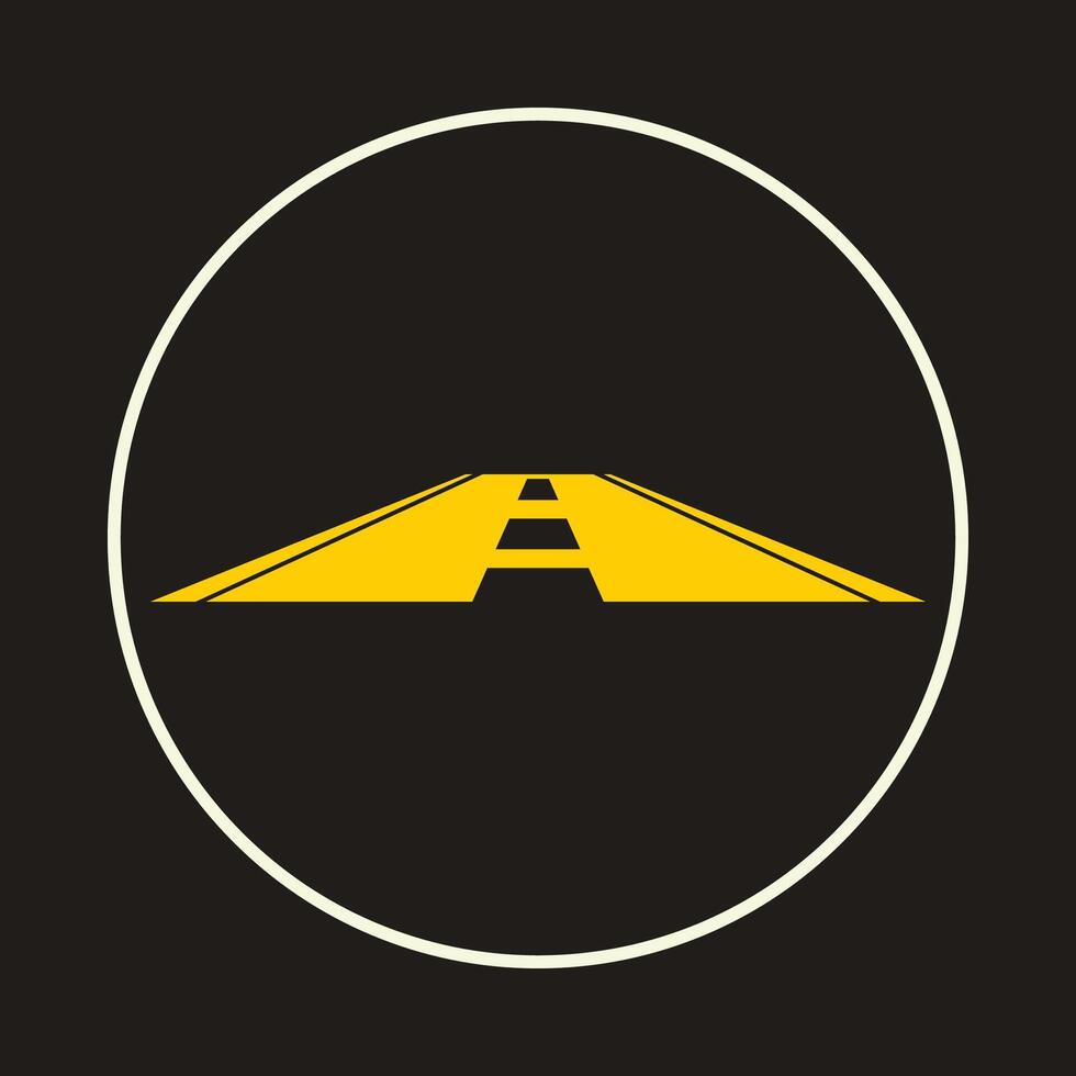 Highway trendy icon moral abstract illustration colorful artwork beautiful design vector