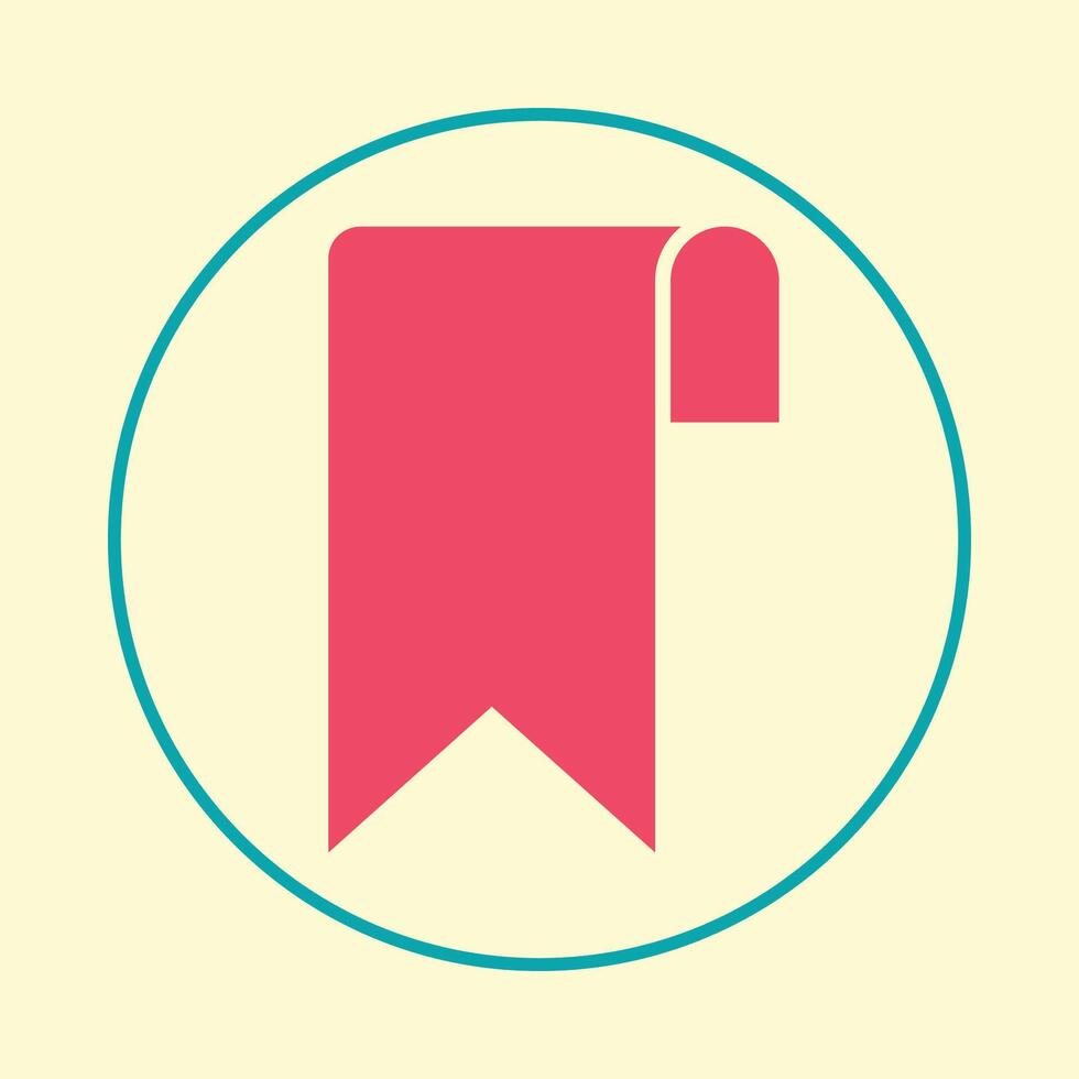 Bookmark trendy icon seemly abstract illustration colorful artwork beautiful design vector