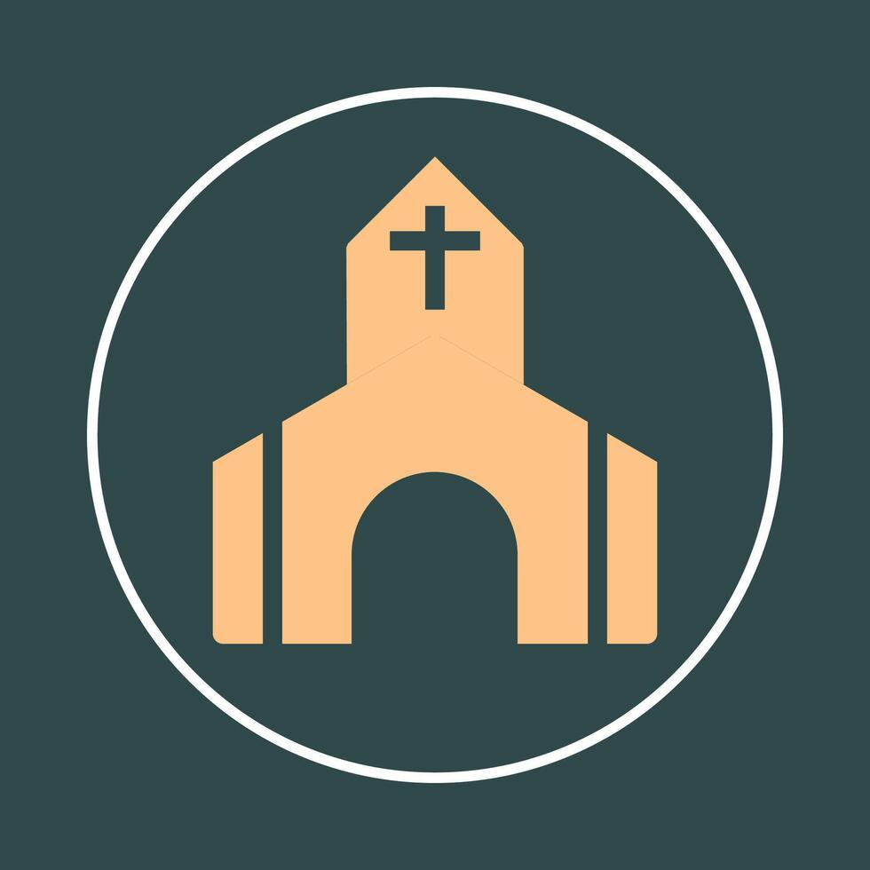 Worship place trendy icon decorous abstract illustration colorful artwork beautiful design vector