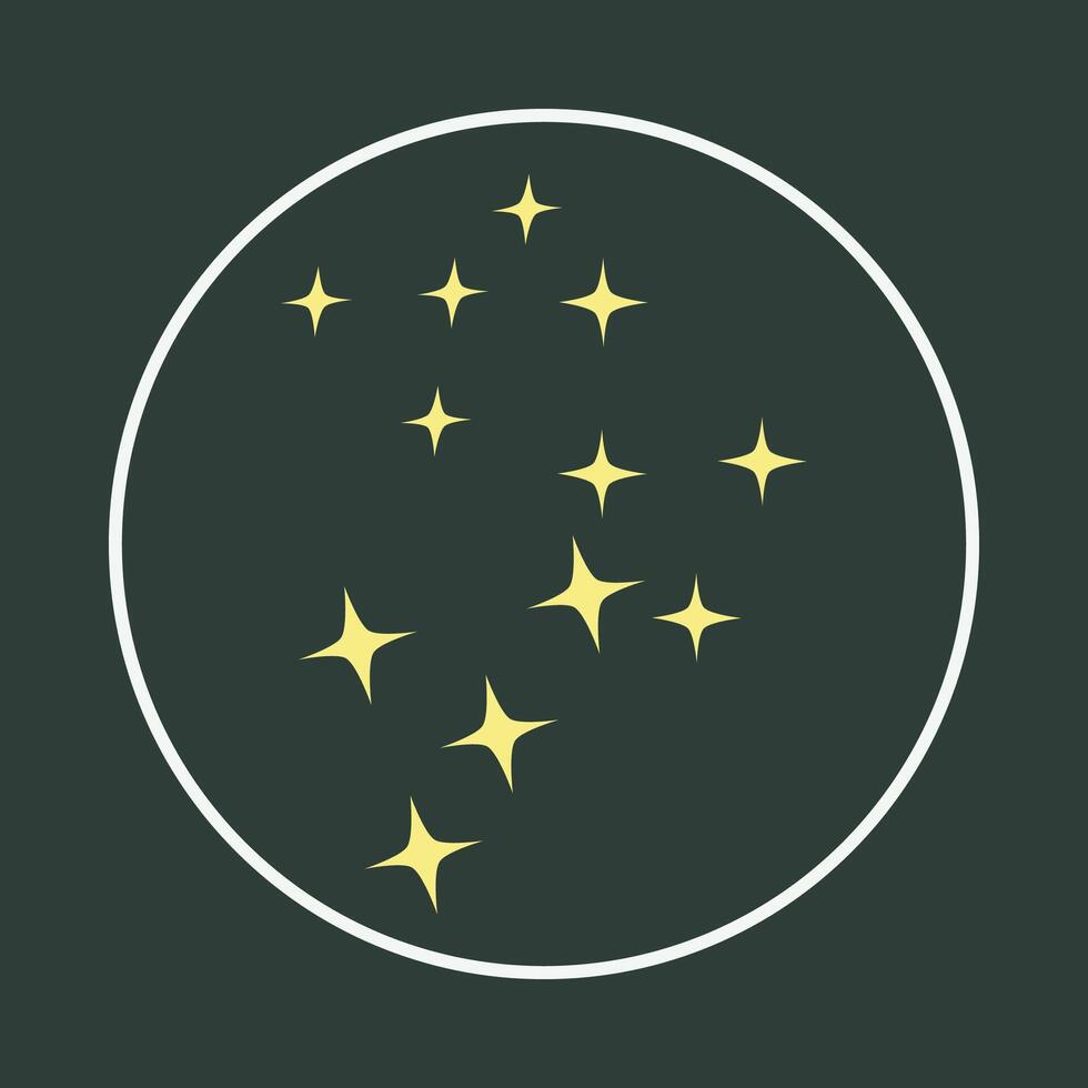 Sparkle trendy icon elegant abstract illustration colorful artwork lovely design vector