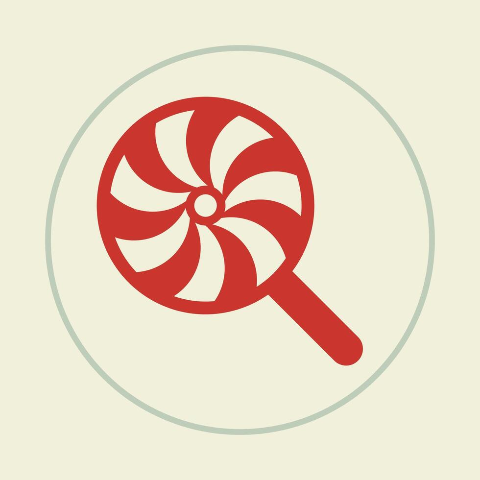 Lollipop trendy icon luxurious abstract illustration colorful artwork lovely design vector