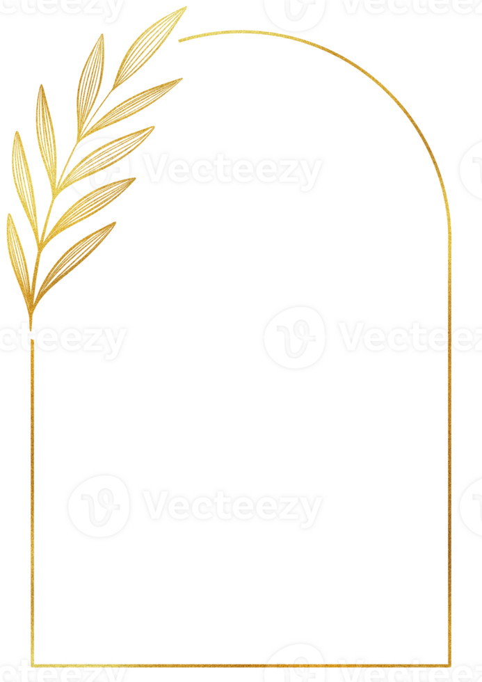 Golden frame border png