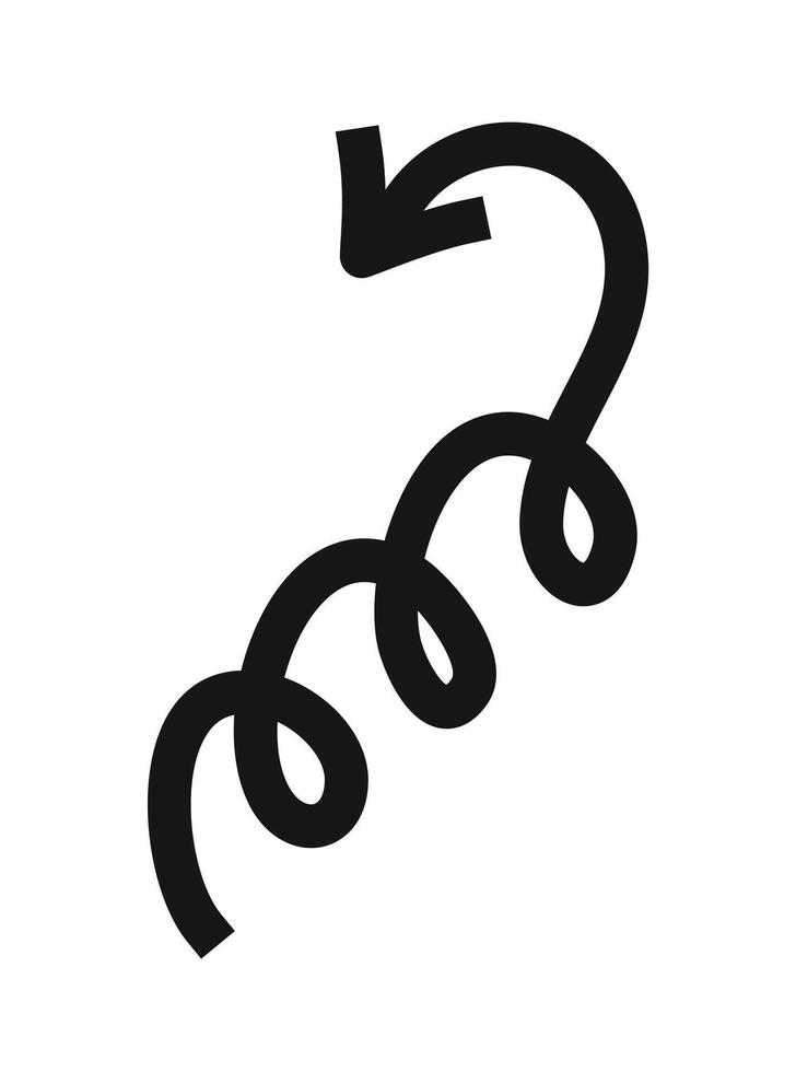 Hand drawn arrow up, profit and finance concept vector