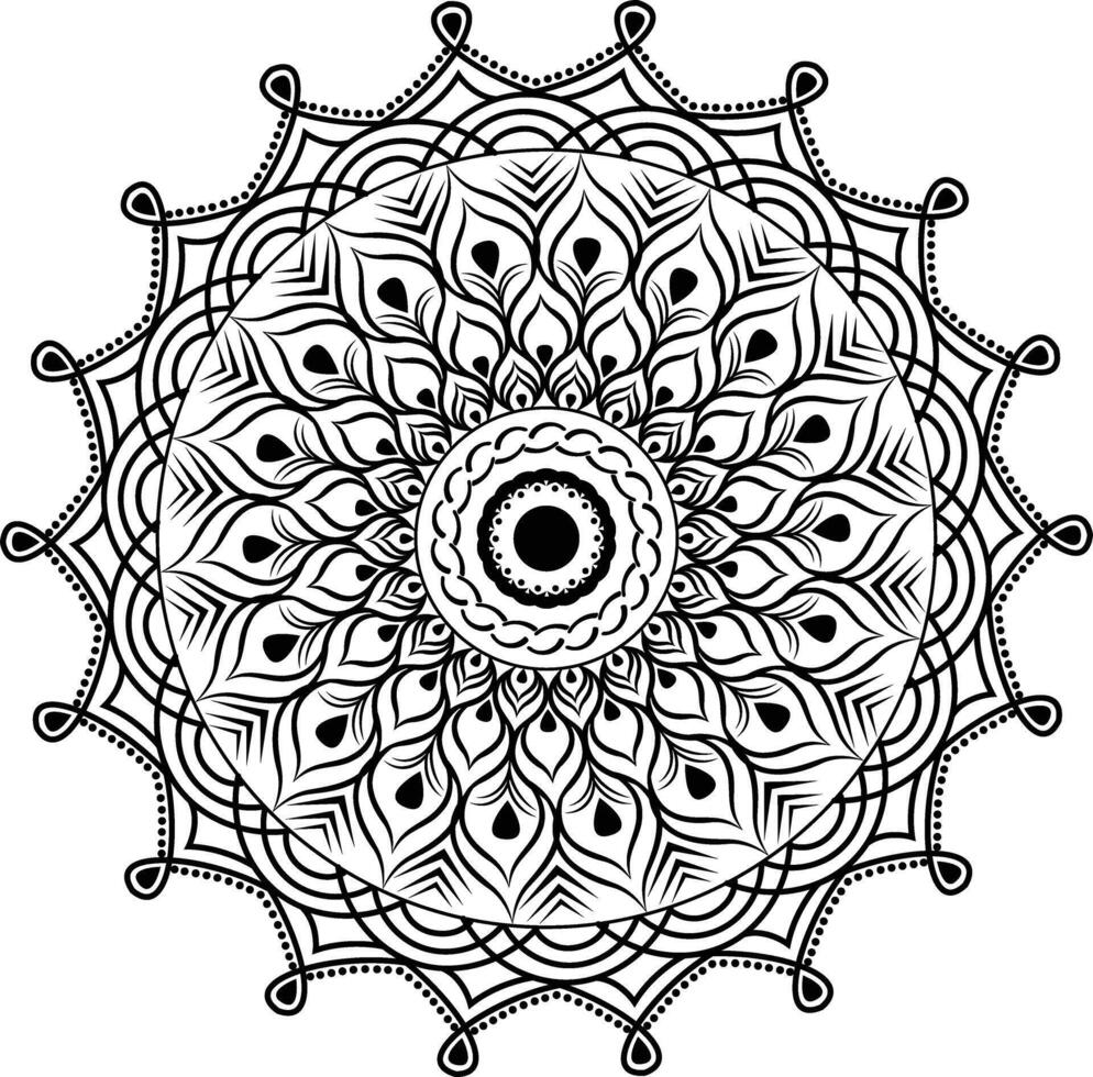 Mandala Template Design vector