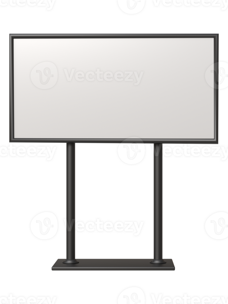 3d Metallic display stand for Advertising mockup rendering png