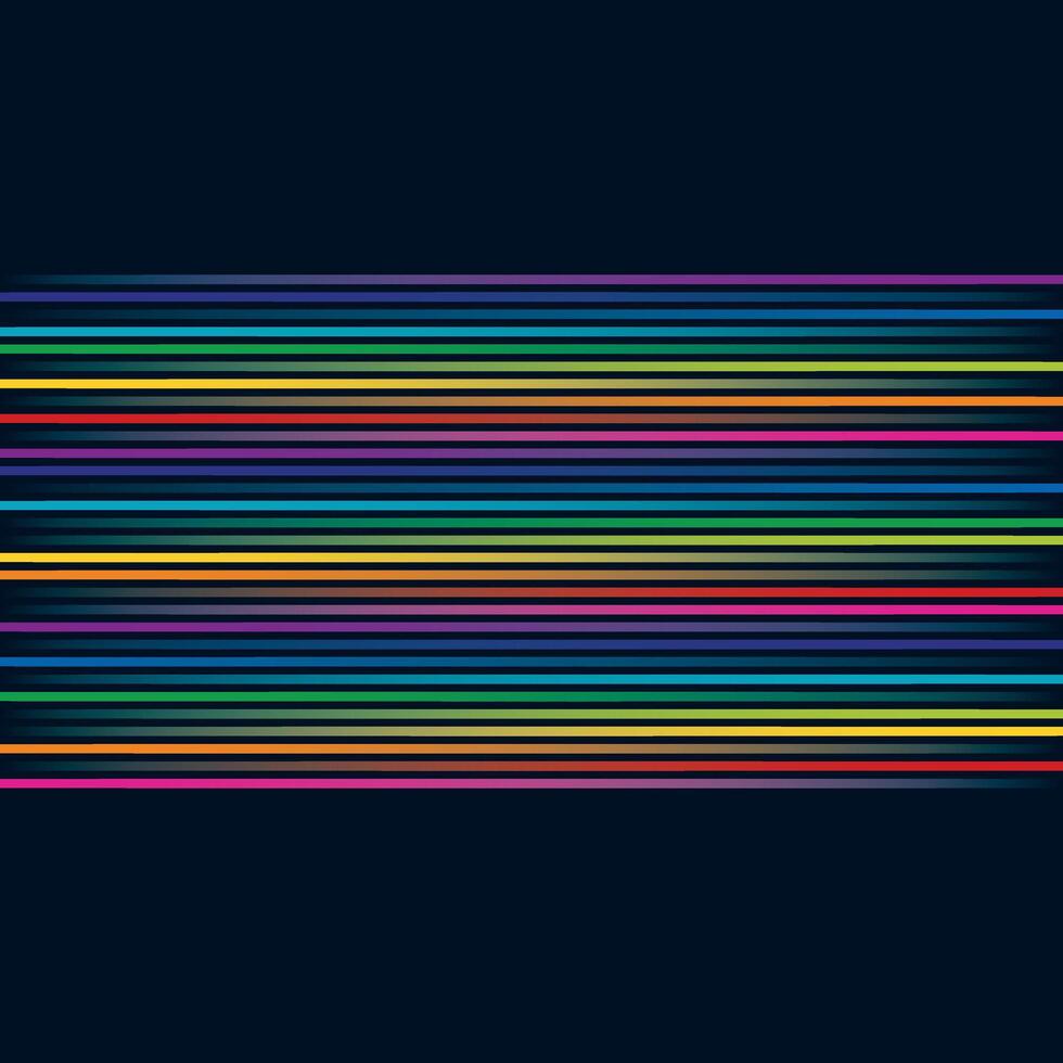 Multicolored lines. Colorful lines horizontal background Illustration vector