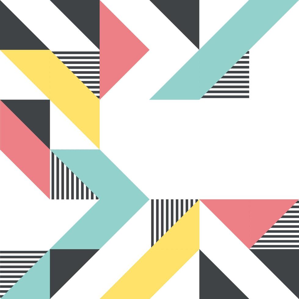 Modern background with triangles and lines. Pattern of geometric colored shapes vector