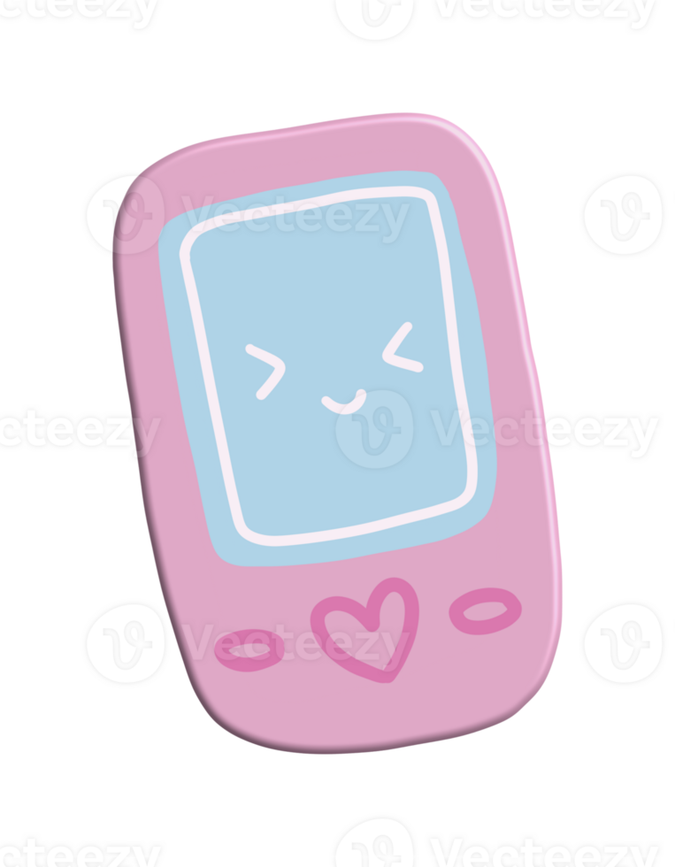 Cute telephone Y2k 3d Kpop png