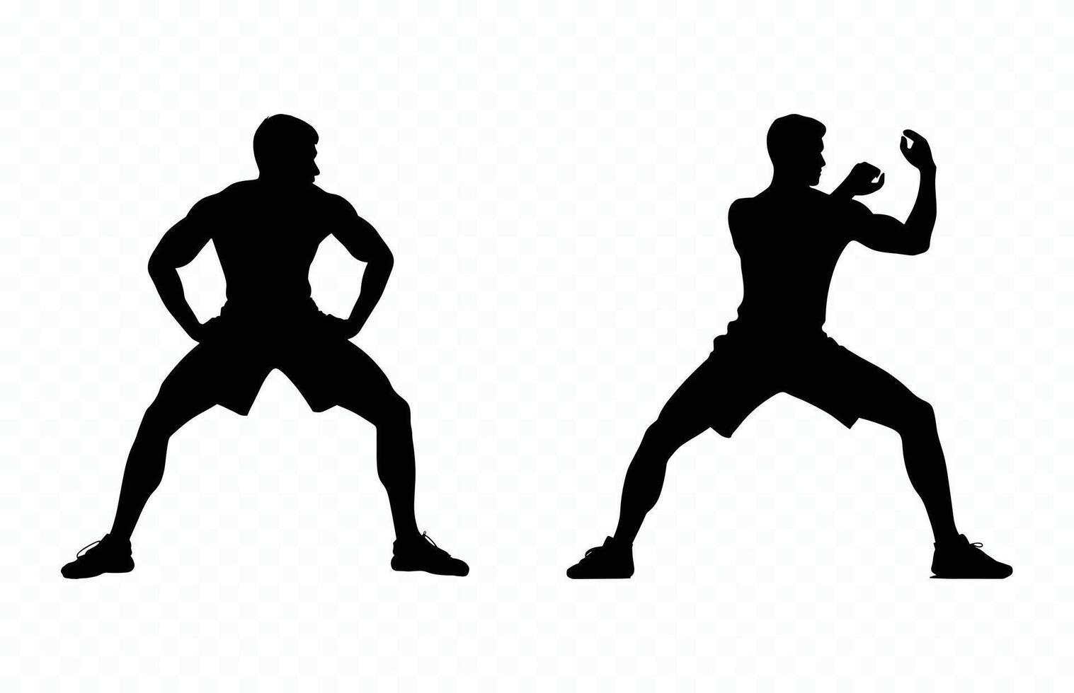 Exercise Silhouette Clipart Bundle vector