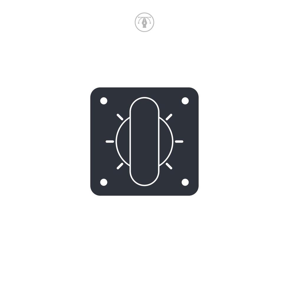 Toggle switch icon symbol illustration isolated on white background vector