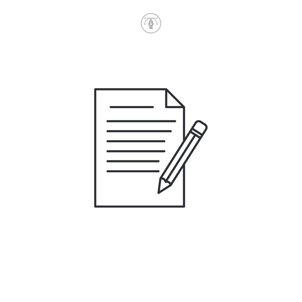 Invoice icon symbol illustration isolated on white background vector