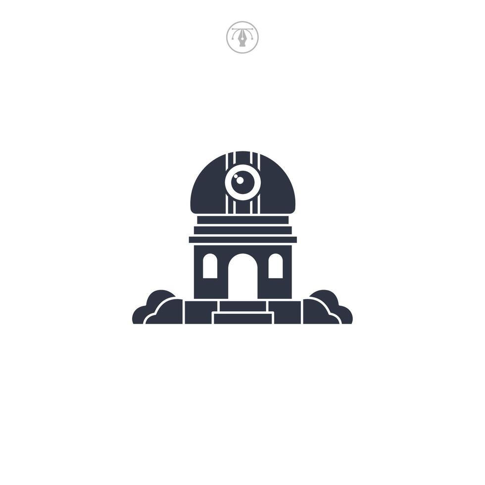 Observatory icon symbol illustration isolated on white background vector