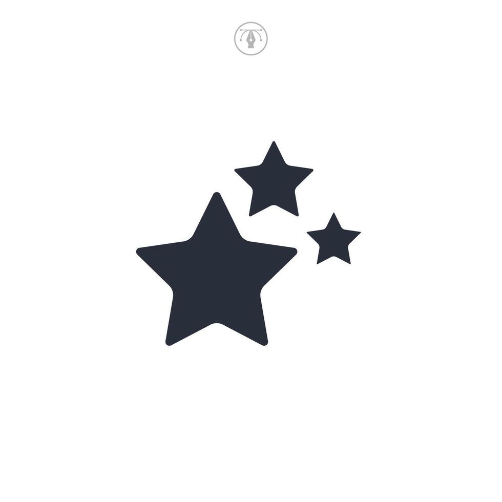Star icon symbol illustration isolated on white background vector