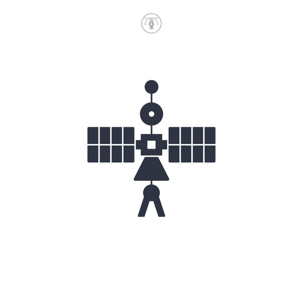 Satellite icon symbol illustration isolated on white background vector