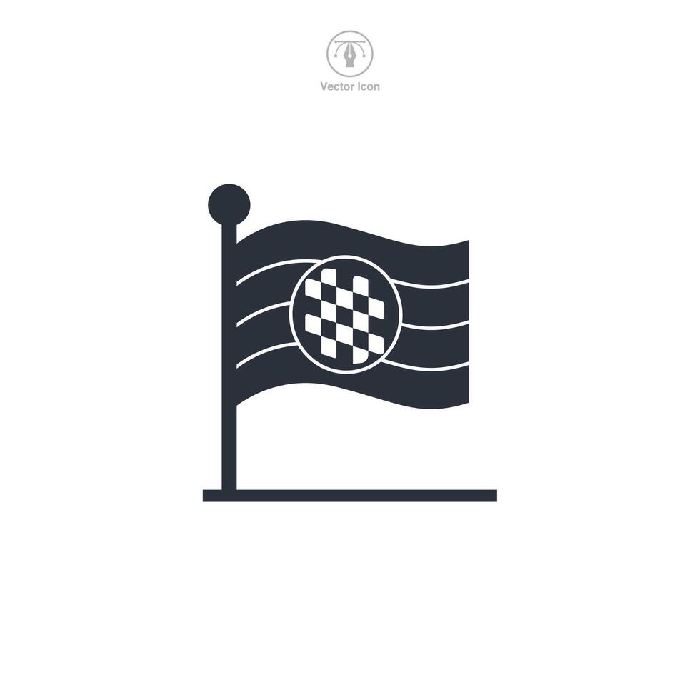 Bavarian Flag icon symbol illustration isolated on white background vector