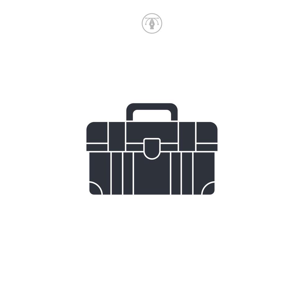 Toolbox icon symbol illustration isolated on white background vector