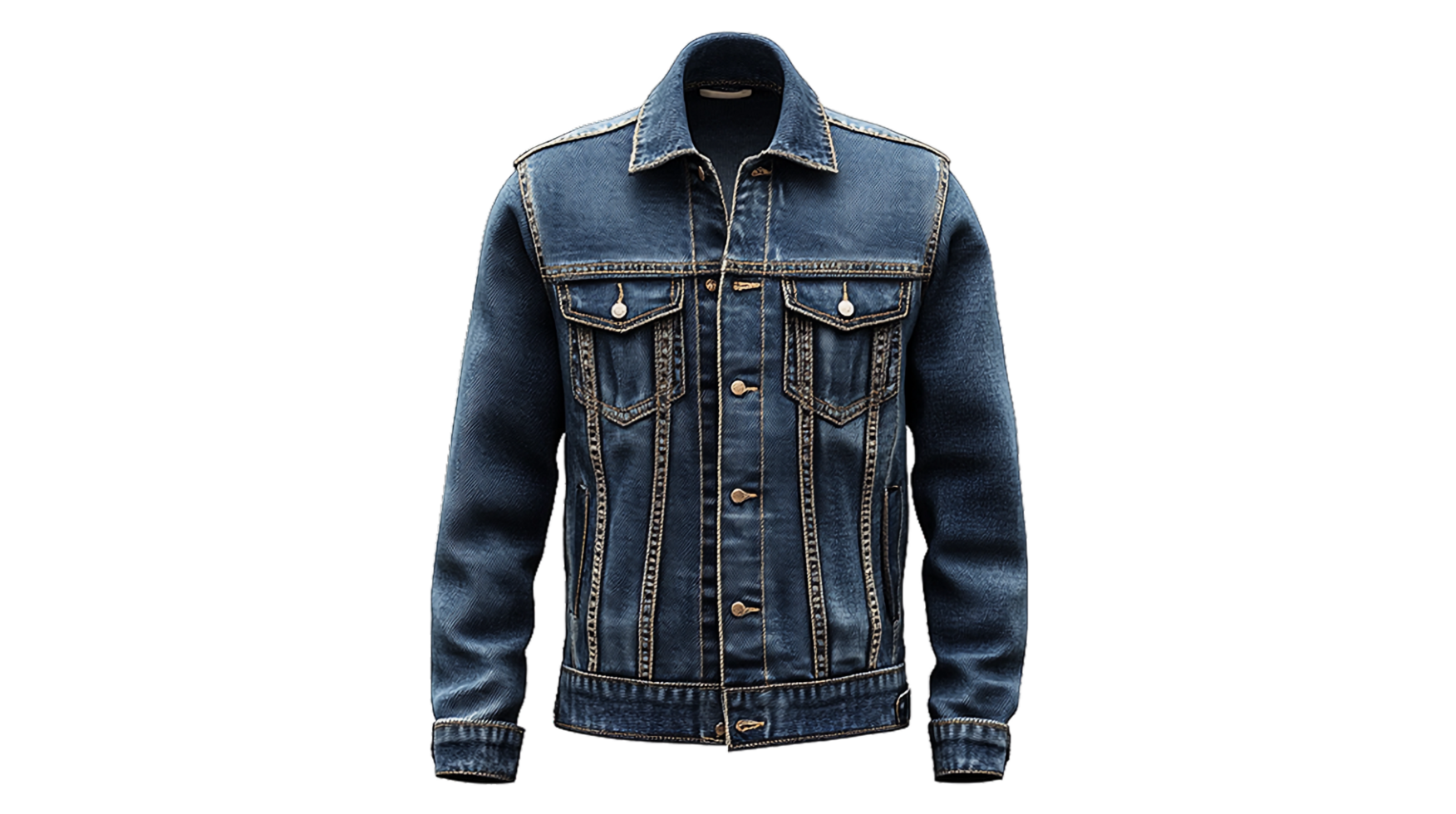 a denim jacket on a transparent background png