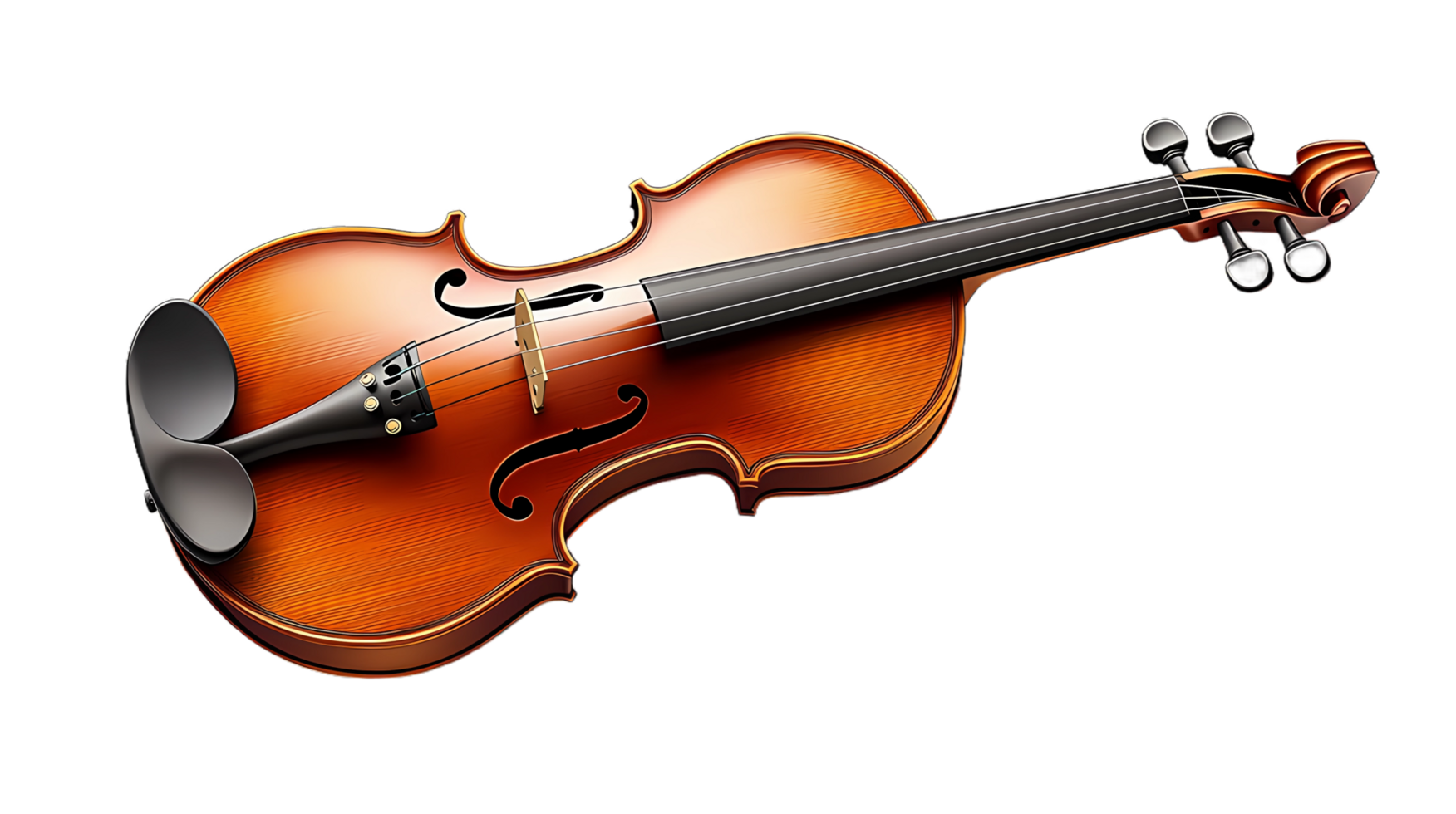 une violon est montré sur une transparent Contexte png