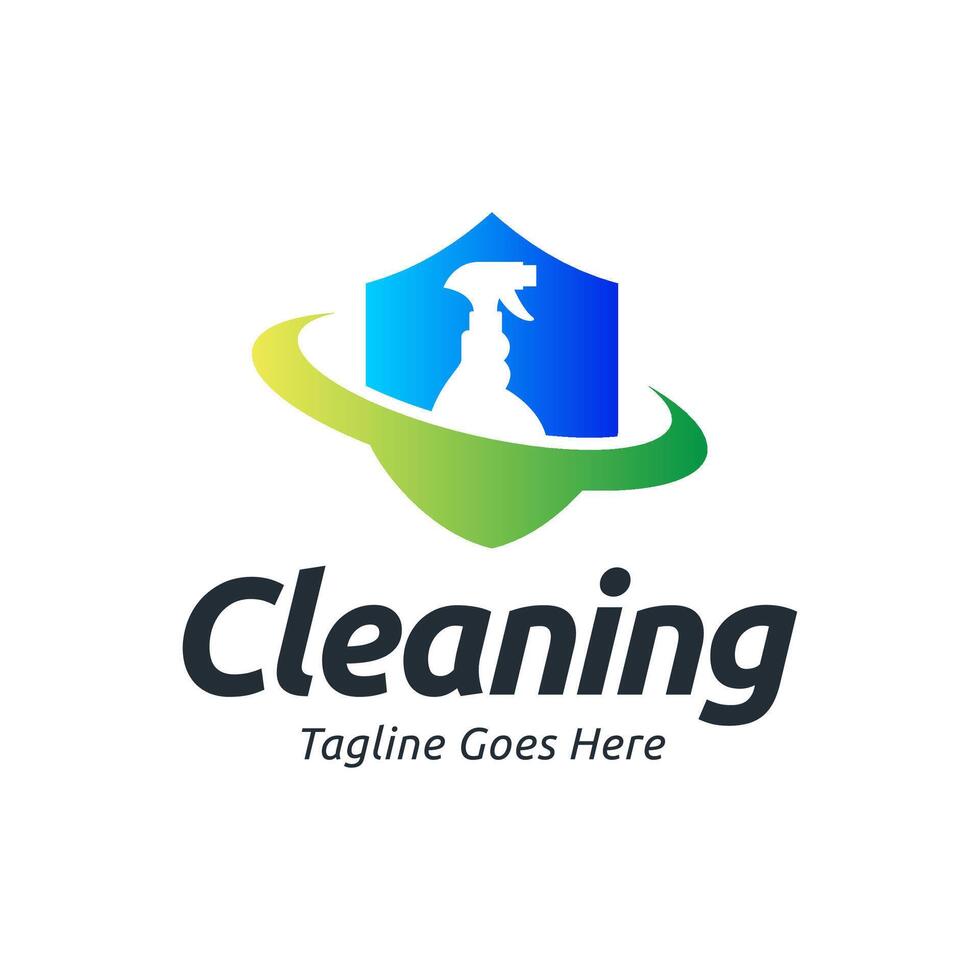 Set of Home Cleaning Services Logo Design . Clean spray logo design. vector