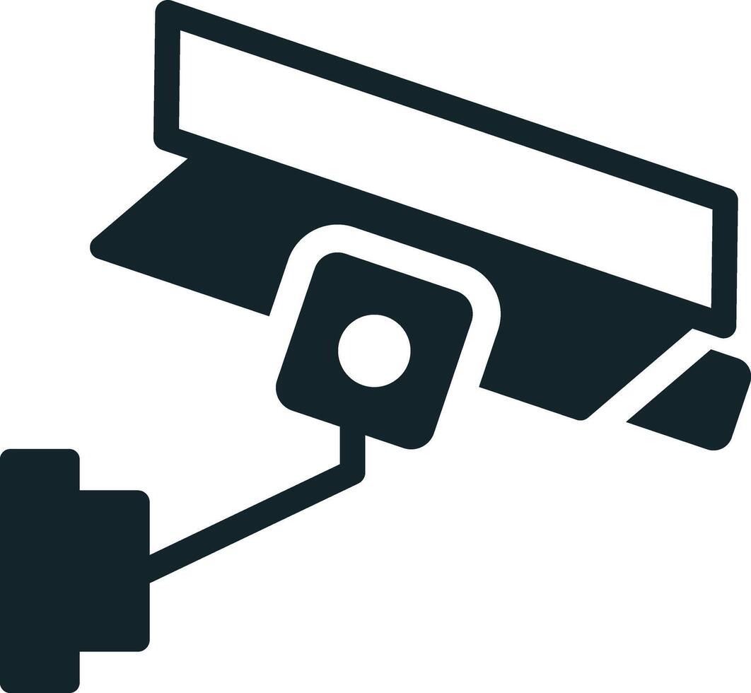 Security camera observing, modern surveillance system for safety vector
