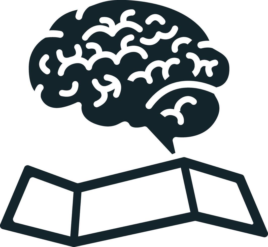 Human brain thinking about online learning and education vector