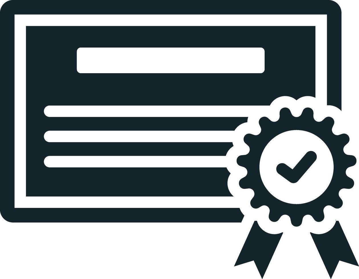 Online education certificate icon showing e-learning graduation with diploma vector