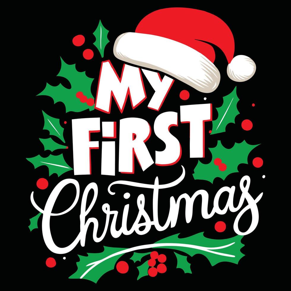 New Christmas t-shirt design vector