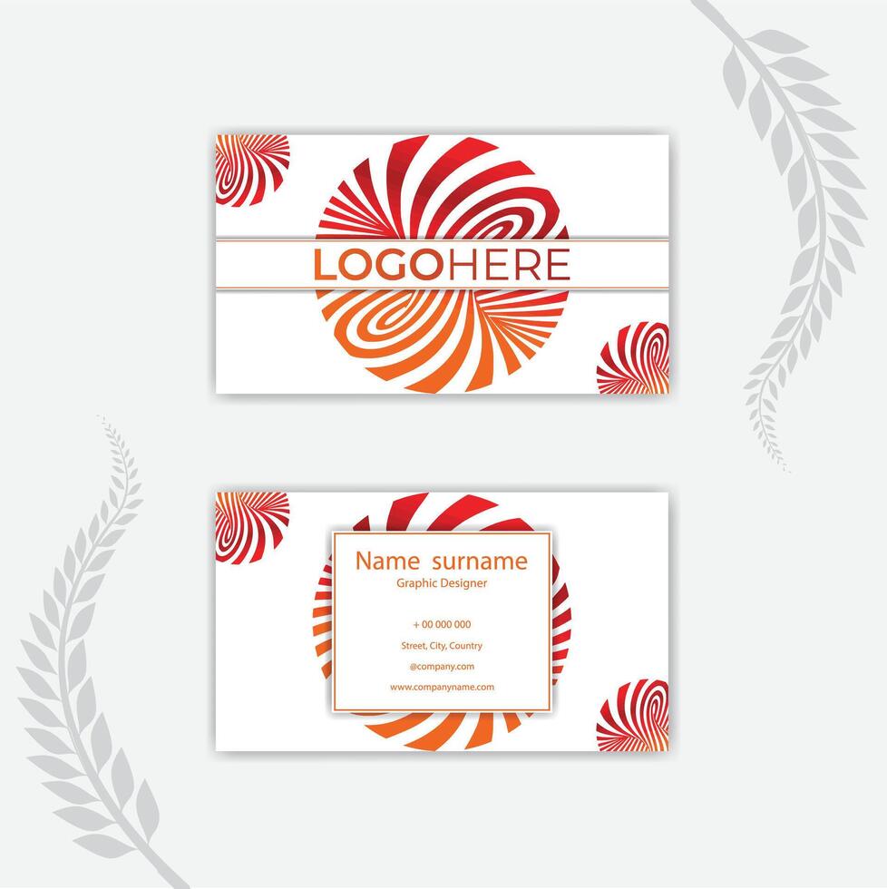 Print modern creative and clean business card template . vector