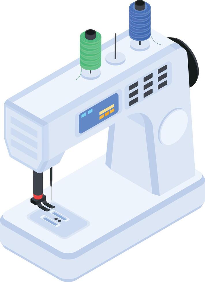 Modern Sewing Machine vector