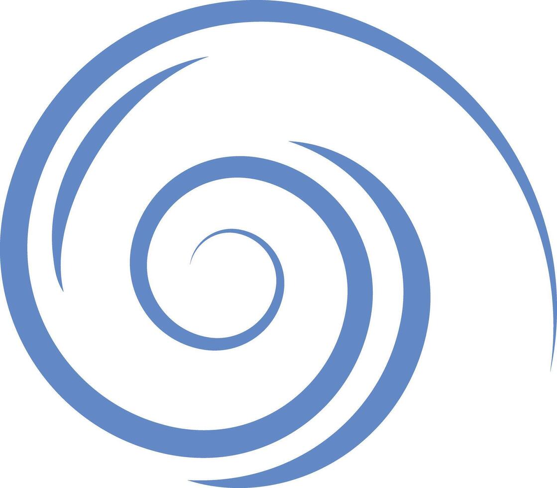 Swirling Blue Spiral vector