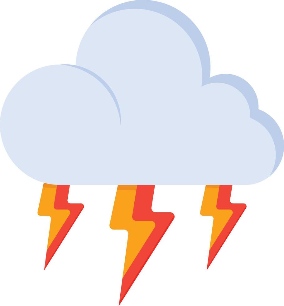 Triple Lightning Storm vector