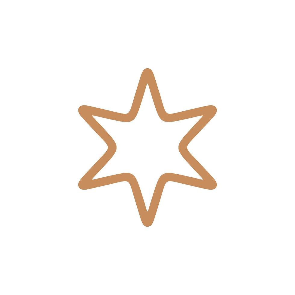 star line trendy flat design vector