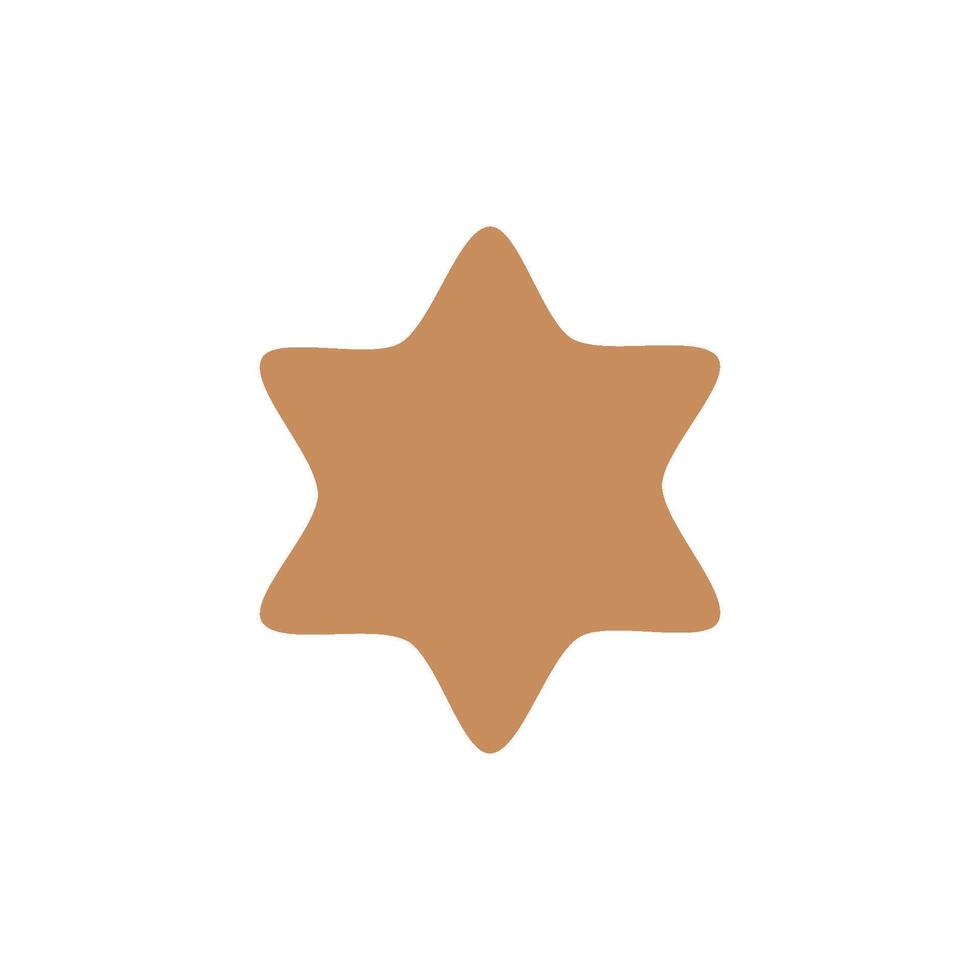 star icon trendy flat design illustration vector