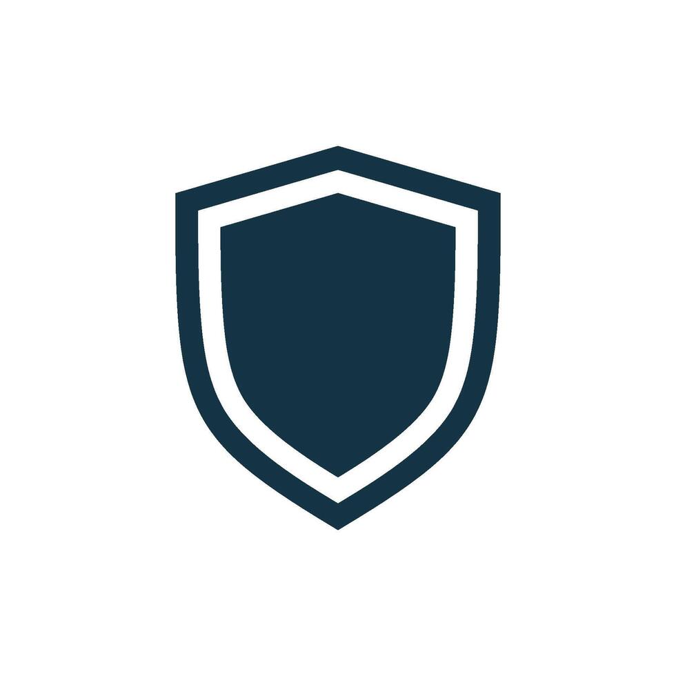 Abstract Blank Shield Logo Icon Template vector