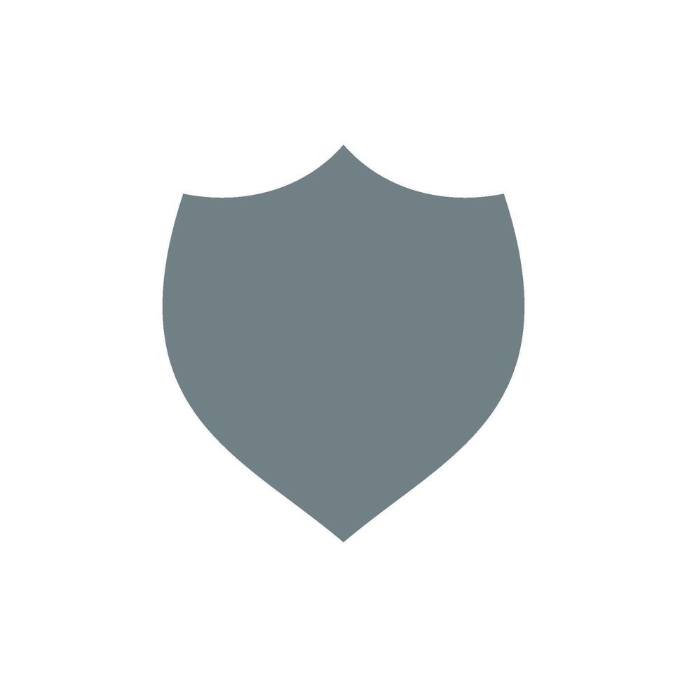 Abstract Blank Shield Logo Icon Template vector