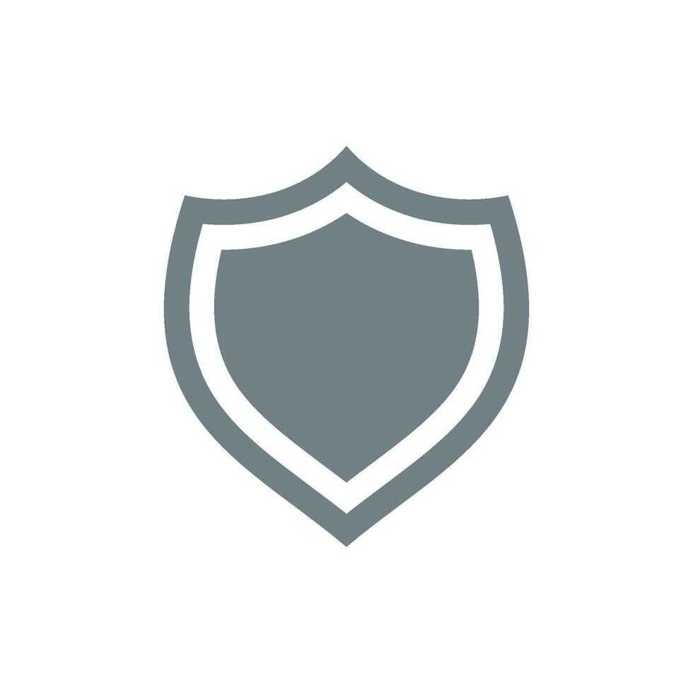 Decor Shield Shape Icon Template vector