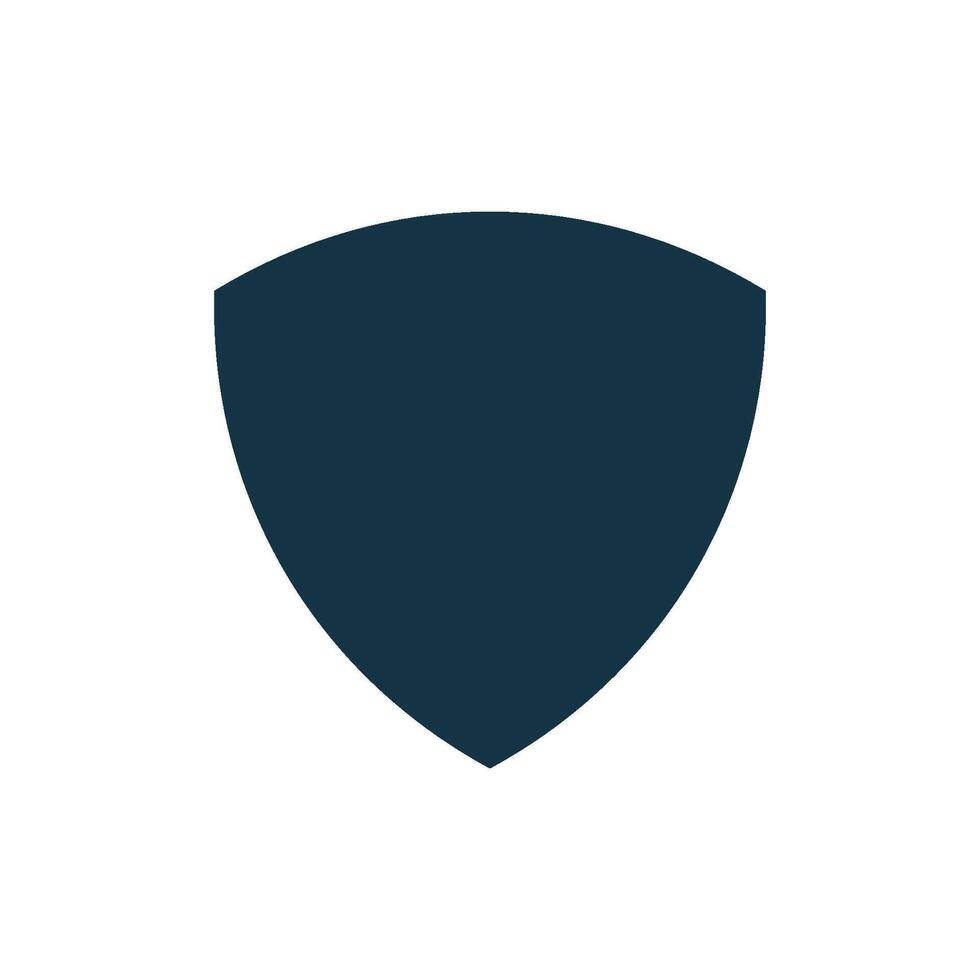 Simple Protection Shield Shape Icon Template vector
