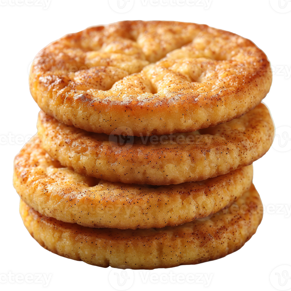 snicker doodle cookie isolated on transparent background, png