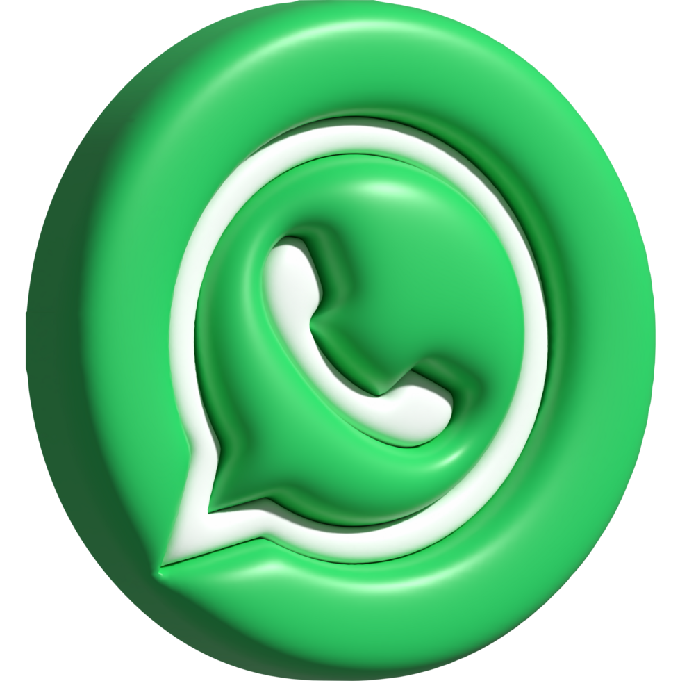 3d logo whatsapp png