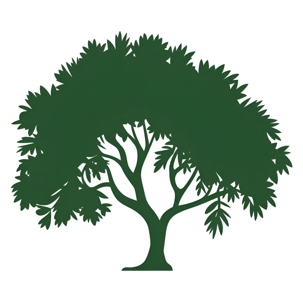 Single green tree png