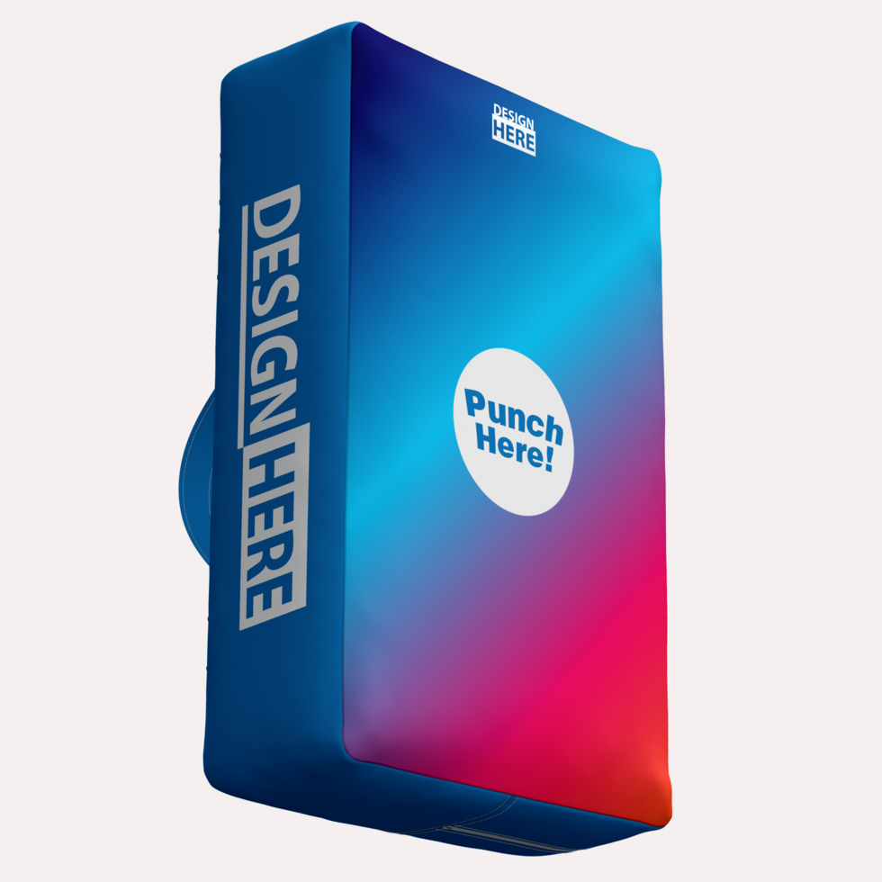 punching pad sports martial arts mockup front view psd
